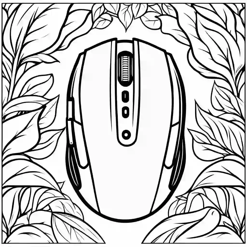 Wireless Mouse coloring pages